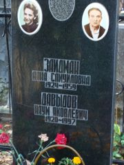 Зайдман Анна Самуиловна, Москва, Востряковское кладбище