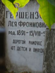 Гершензон Лея Фроимовна, Москва, Востряковское кладбище