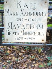 Ядудович Берта Моисеевна, Москва, Востряковское кладбище