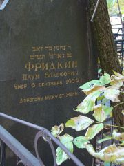 Фридкин Наум Вольфович, Москва, Востряковское кладбище