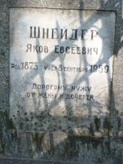 Шнейдер Яков Евсеевич, Москва, Востряковское кладбище