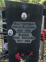 Факторович Моисей Исаакович, Москва, Востряковское кладбище