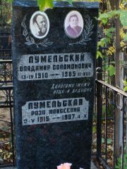 Лумельский Владимир Соломонович, Москва, Востряковское кладбище