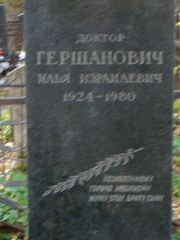Гершанович Илья Израилевич, Москва, Востряковское кладбище