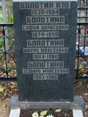 Болотина Софья Борисовна, Москва, Востряковское кладбище
