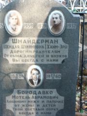 Шнайдерман Шендля Шулимовна, Москва, Востряковское кладбище