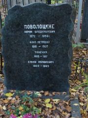 Поволоцкая Фаня Петровна, Москва, Востряковское кладбище