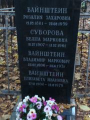 Вайнштейн Розалия Захаровна, Москва, Востряковское кладбище
