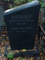 Невлер Илья Калманович, Москва, Востряковское кладбище