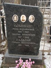 Ольшванг Роза Михайловна, Москва, Востряковское кладбище