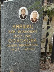 Лившиц Лев Исакович, Москва, Востряковское кладбище