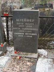 Шлейфер Петр Ильич, Москва, Востряковское кладбище