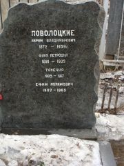 Поволоцкая Фаня Петровна, Москва, Востряковское кладбище