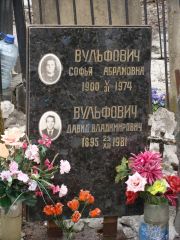 Вульфович Софья Абрамовна, Москва, Востряковское кладбище
