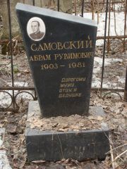 Самовский Абрам Рувимович, Москва, Востряковское кладбище