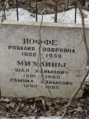 Иоффе Розалия Эзеровна, Москва, Востряковское кладбище