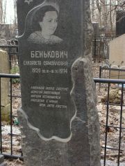 Бенькович Елизавета самойловна, Москва, Востряковское кладбище