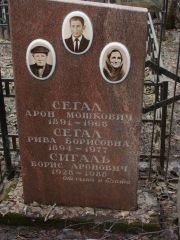 Сегал Арон Мошкович, Москва, Востряковское кладбище