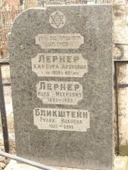 Бликштейн Рухля Ицковна, Москва, Востряковское кладбище