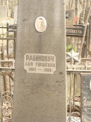 Рабинович Хая Гиршевна, Москва, Востряковское кладбище