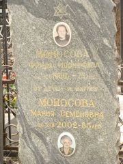 Моносова Фрида иосифовна, Москва, Востряковское кладбище