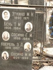 Эткина М. Н., Москва, Востряковское кладбище