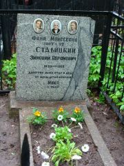 Ставицкий Зиновий Абрамович, Москва, Востряковское кладбище