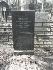 Невлер Хаим Беркович, Москва, Востряковское кладбище