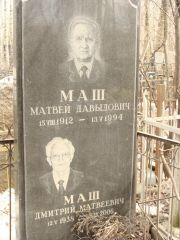 Маш Матвей Давыдович, Москва, Востряковское кладбище