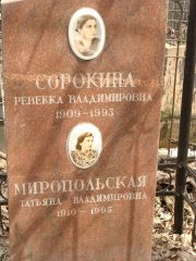 Миропольская Татьяна Владимировна, Москва, Востряковское кладбище