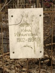 Брук Куна Израилевна, Москва, Востряковское кладбище