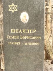 Шнайдер Семен Борисович, Москва, Востряковское кладбище