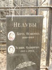 Недува Берта Исаковна, Москва, Востряковское кладбище