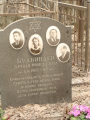 Бухбиндер Броня Моисеевна, Москва, Востряковское кладбище