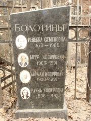 Болотина Ревекка Семеновна, Москва, Востряковское кладбище