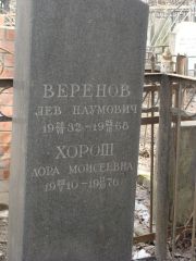 Хорош Дора Моисеевна, Москва, Востряковское кладбище