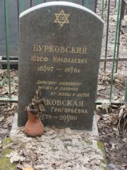 Бурковский Юзеф Николаевич, Москва, Востряковское кладбище