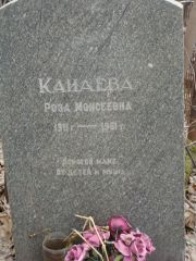 Канаева Роза Моисеевна, Москва, Востряковское кладбище