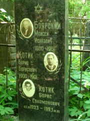 Боярский Моисей Исакович, Москва, Востряковское кладбище