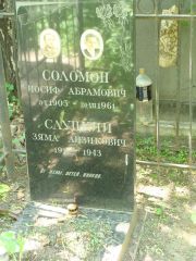 Соломон Иосиф Абрамовна, Москва, Востряковское кладбище