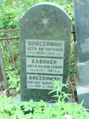 Клейман Цеся Мендельвна, Москва, Востряковское кладбище