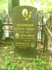 Берковский Александр Давидович, Москва, Востряковское кладбище