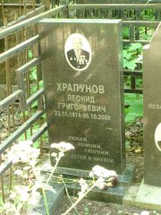 Храпунов Леонид Григорьевич, Москва, Востряковское кладбище
