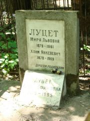 Луцет Мира львовна, Москва, Востряковское кладбище