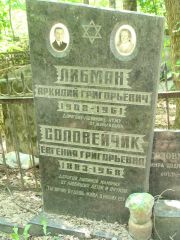 Либман Аркадий Григорьевич, Москва, Востряковское кладбище