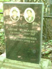Басс Абрам Исаакович, Москва, Востряковское кладбище