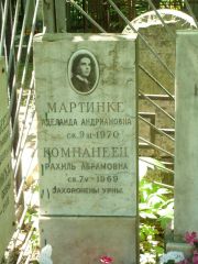 Мартинке Аделаида Андрианова, Москва, Востряковское кладбище