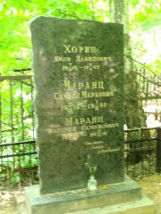 Маранц Самуил Маркович, Москва, Востряковское кладбище