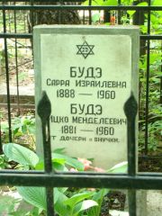 Будэ Сарра Израилевна, Москва, Востряковское кладбище