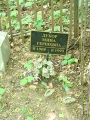 Дукор Мина Гершевна, Москва, Востряковское кладбище